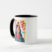 Einzigartiger Kunstbecher – Perfektes gemütliches  Tasse (Vorderseite Links)