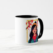 Einzigartiger Kunstbecher – Perfektes gemütliches  Tasse (VorderseiteRechts)