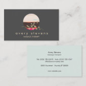 Einzigartiger künstlerischer Massagetherapeut für Visitenkarte (Vorne/Hinten)