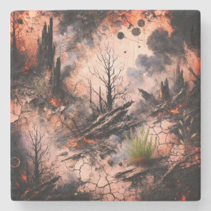 Einzigartiger künstlerischer Steinkocher Steinuntersetzer