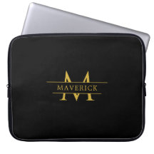 Einzigartiger Laptop-Schutz mit modernem Monogramm