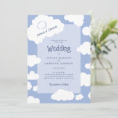 Einzigartiger Lässiger Spaß Cloud Nine 9 Niedlich  Einladung (Stehend Vorderseite)