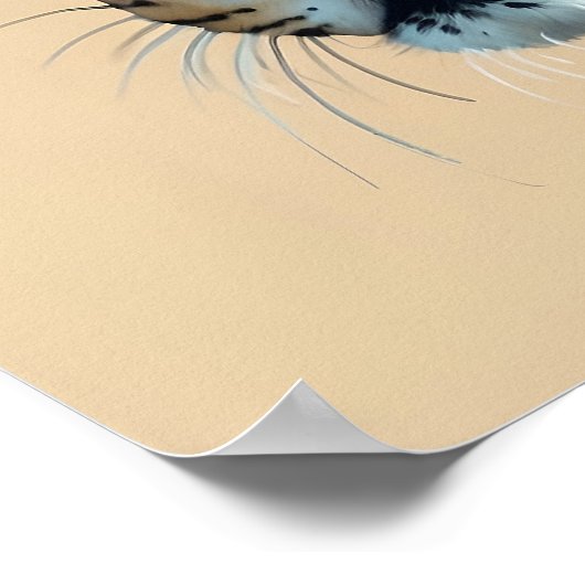 Einzigartiger Leopard Malerei Dschungel Poster (Ecke)