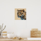 Einzigartiger Leopard Malerei Dschungel Poster (Küche)