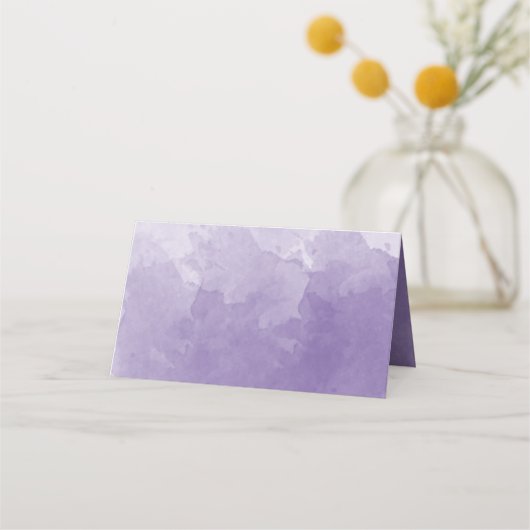 Einzigartiger Lila Hintergrund Platzkarte (Vorderseite)