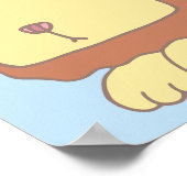 Einzigartiger Löwe mit großem Gesicht. Poster (Ecke)