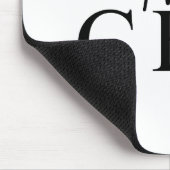 Einzigartiger Minimalist Der CEO Mousepad (Ecke)