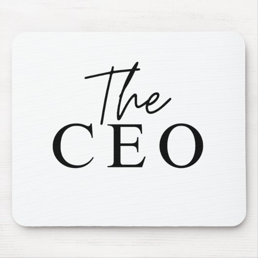 Einzigartiger Minimalist Der CEO Mousepad (Vorne)