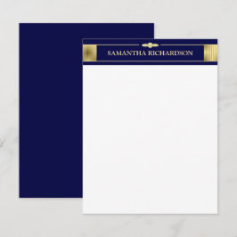 Einzigartiger Minimalistischer Name der Marine: Bl Mitteilungskarte
