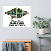 Einzigartiger moderner Abschluss-Collage Print Poster