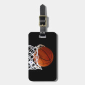 Einzigartiger, moderner Basketball Gepäckanhänger (Vorderseite vertikal)