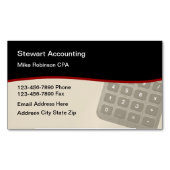 Einzigartiger moderner Buchhalter Magnetische Visitenkarte (Vorderseite)