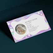 Einzigartiger moderner Holograph Makeup Artist Visitenkarte
