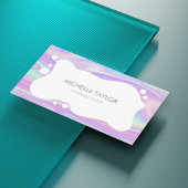 Einzigartiger moderner Holograph Makeup Artist Visitenkarte