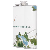 Einzigartiger moderner Minimalistischer Blumen-Nam Flachmann (Links)