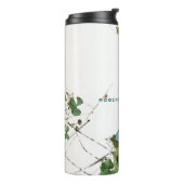 Einzigartiger moderner Minimalistischer Blumen-Nam Thermosbecher (Nach links gedreht)