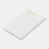 Einzigartiger moderner Platingrau Minimalistischer Post-it Klebezettel (angewinkelt)