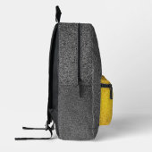 (Einzigartiger Monogramm und Anfangsname) Luxus Sc Bedruckter Rucksack (Links)