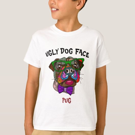 Einzigartiger Mops hässlicher Hund gegenüber T - S T-Shirt (Vorderseite)