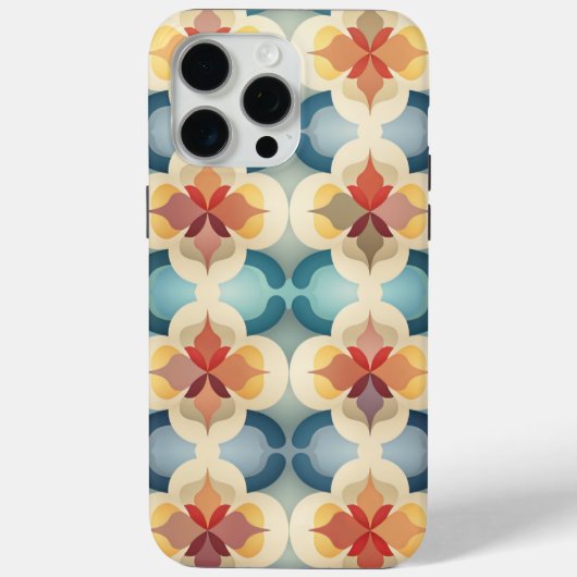 Einzigartiger Mosaik Inspirierter Gemusterter Art Case-Mate iPhone Hülle (Rückseite)