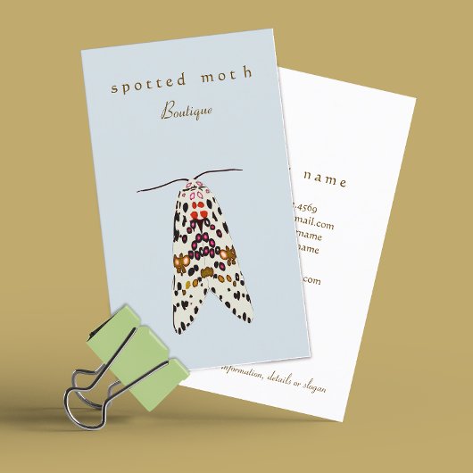 Einzigartiger Moth Creative Designer Visitenkarte