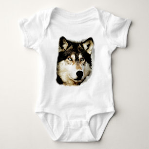 Einzigartiger Motivierend Wolf Baby Strampler