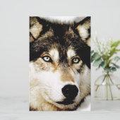 Einzigartiger Motivierend Wolf Briefpapier (Stehend Vorderseite)