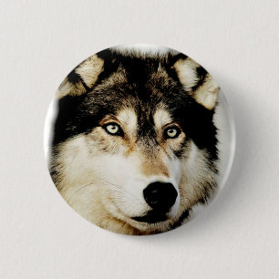 Einzigartiger Motivierend Wolf Button