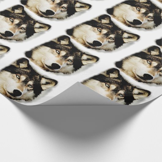 Einzigartiger Motivierend Wolf Geschenkpapier (Ecke)