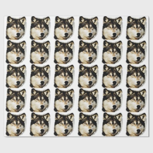 Einzigartiger Motivierend Wolf Geschenkpapier (Flach)