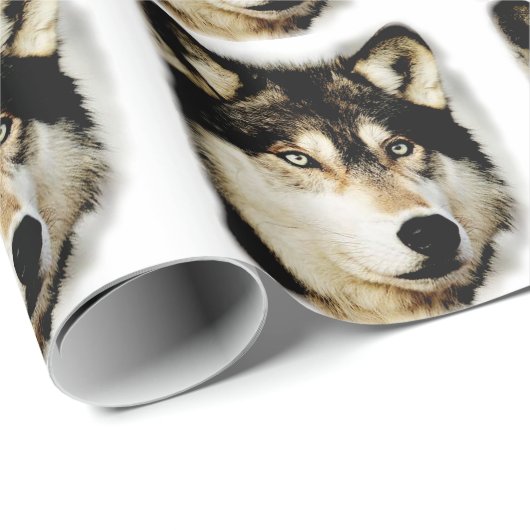 Einzigartiger Motivierend Wolf Geschenkpapier (Rolleneckpunkt)
