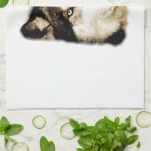 Einzigartiger Motivierend Wolf Geschirrtuch (Gefaltet)