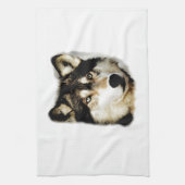 Einzigartiger Motivierend Wolf Geschirrtuch (Vertikal)