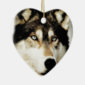 Einzigartiger Motivierend Wolf Keramik Ornament (Rechts)