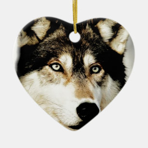 Einzigartiger Motivierend Wolf Keramik Ornament
