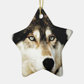 Einzigartiger Motivierend Wolf Keramik Ornament (Links)