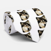 Einzigartiger Motivierend Wolf Krawatte (Gerollt)