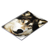 Einzigartiger Motivierend Wolf Notizblock (Linke Seite)