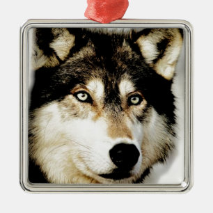 Einzigartiger Motivierend Wolf Ornament Aus Metall