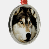Einzigartiger Motivierend Wolf Ornament Aus Metall (Rechts)