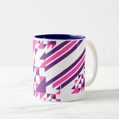 einzigartiger Musterdesign-Becher Zweifarbige Tasse (VorderseiteRechts)