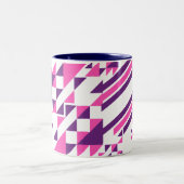 einzigartiger Musterdesign-Becher Zweifarbige Tasse (Mittel)