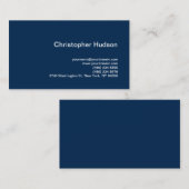 Einzigartiger nächtlicher Blue Hintergrund Stilvol Visitenkarte (Vorne/Hinten)