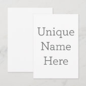 8.89 cm x 12.7 cm Flache Dankeskarte (Vorne/Hinten)