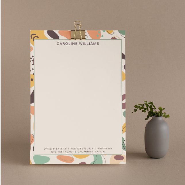 Einzigartiger Name des Abstrakten Musters Briefbogen (Von Creator hochgeladen)