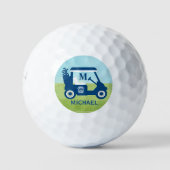 Einzigartiger Name des benutzerdefinierten Golfkar Golfball (Vorderseite)