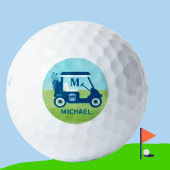 Einzigartiger Name des benutzerdefinierten Golfkar Golfball