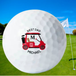 Einzigartiger Name des Golf Cart Monogramms für de Golfball