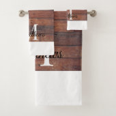 Einzigartiger Name des Musters eines rustikalen Zi Badhandtuch Set (Insitu)