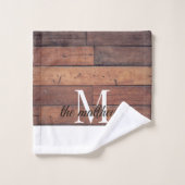 Einzigartiger Name des Musters eines rustikalen Zi Badhandtuch Set (Waschlappen)